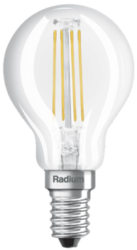 Radium LED Tropfenlampe 4,8W warmweiss dimmbar klar Sockel E14